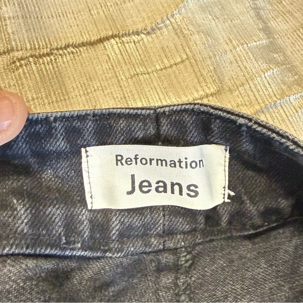 Reformation Kaylah high Black Skinny Jeans size 30 - Picture 7 of 10